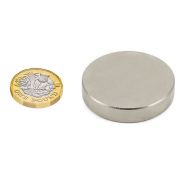 50mm dia x 10mm thick Ultra High Performance N52 Neodymium Magnet - 42kg Pull